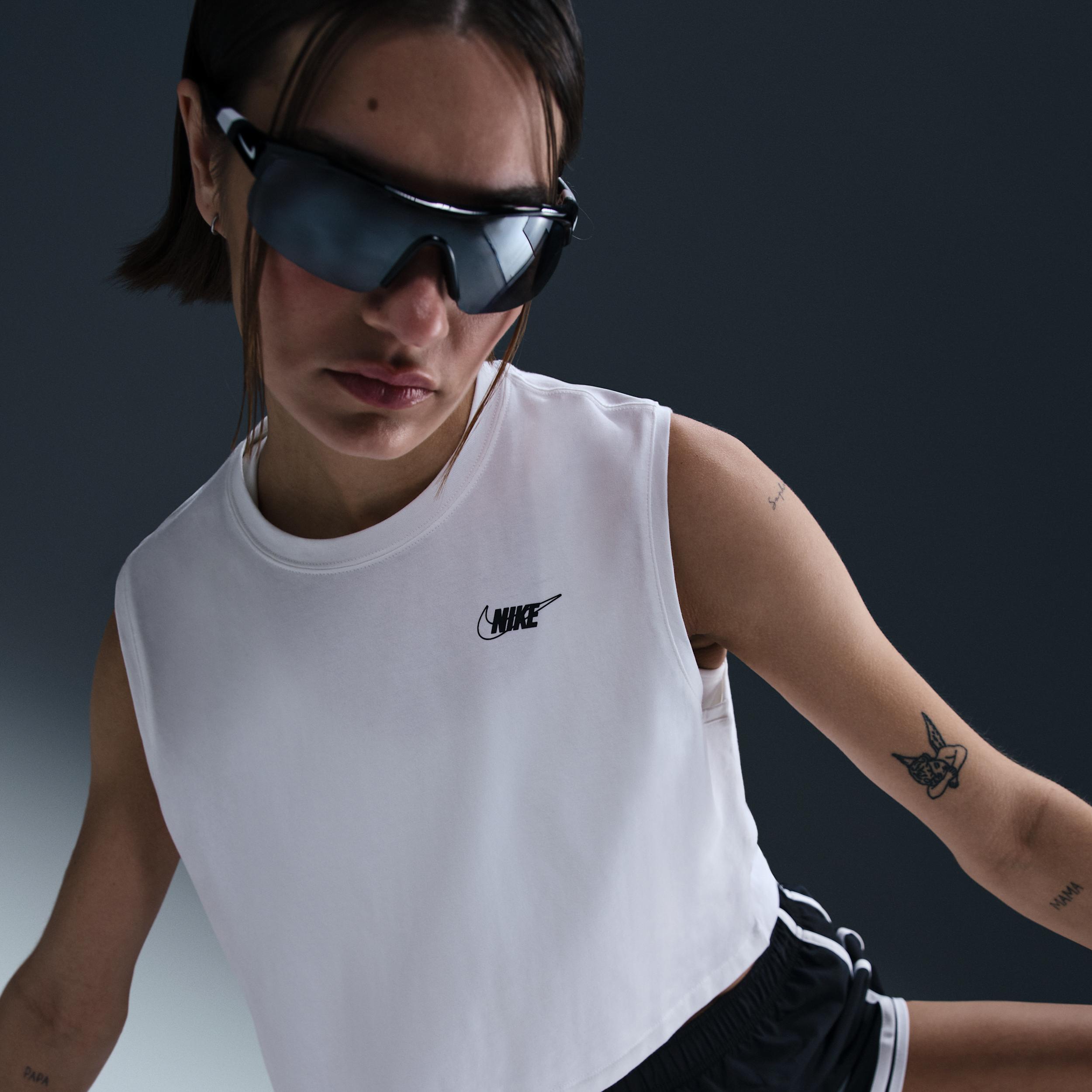 Women's Nike Sportswear Club Sleeveless Cropped Graphic T-Shirt Product Image