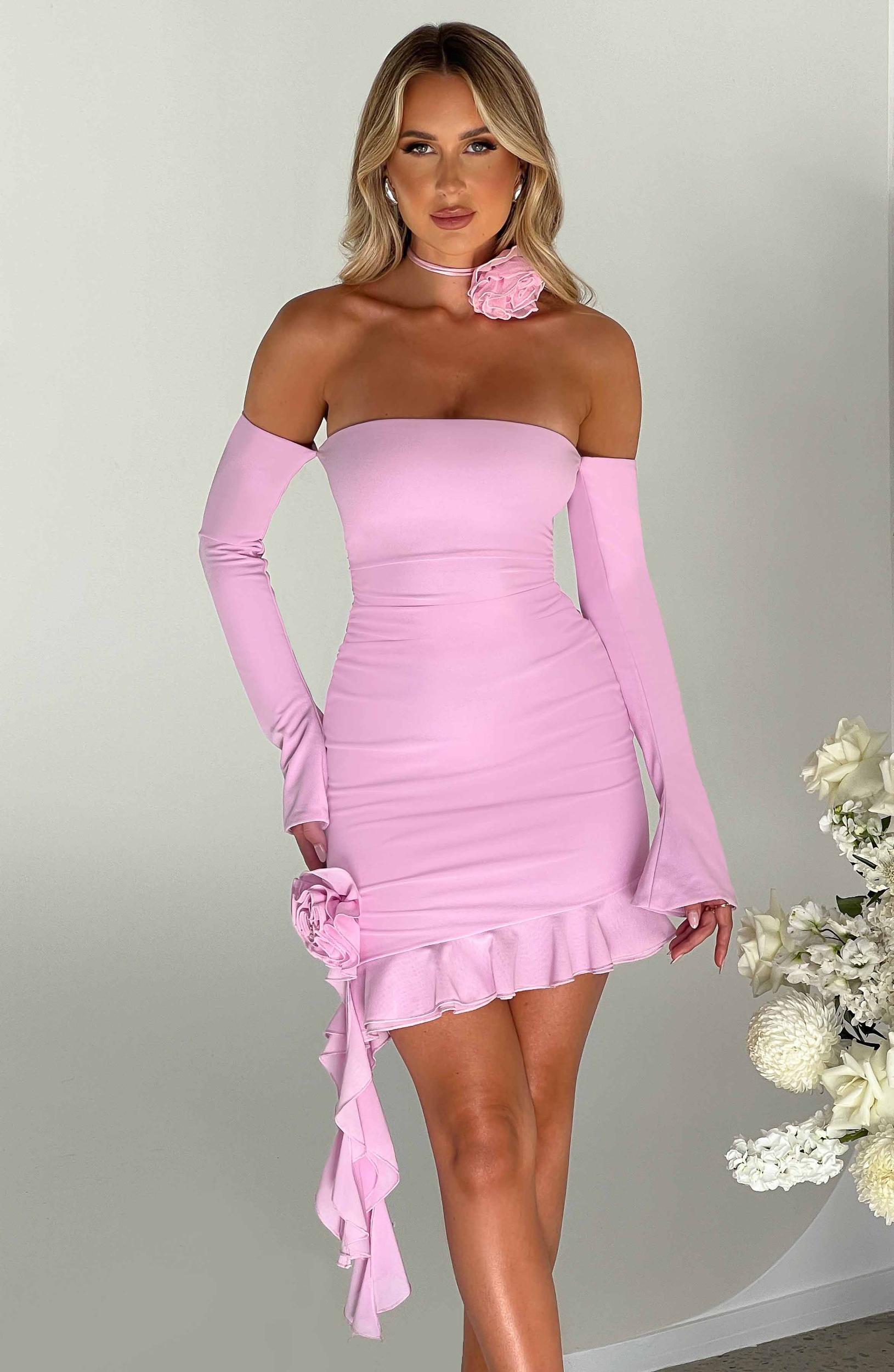 Alix Mini Dress - Chocolate Product Image