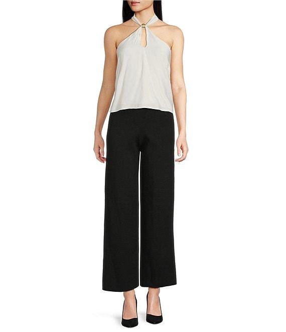 Lucy Paris Double Knit Wide Leg Pants Product Image