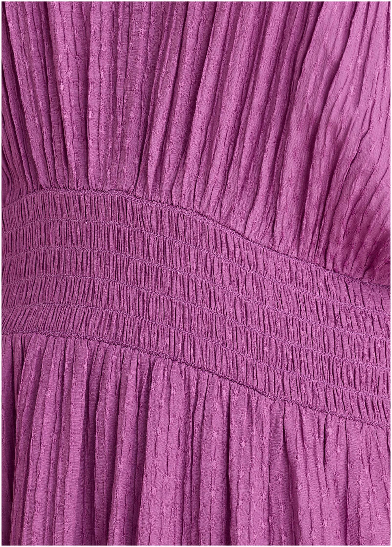 Short Sleeve Midi Dress - Cattleya Orchid Product Image