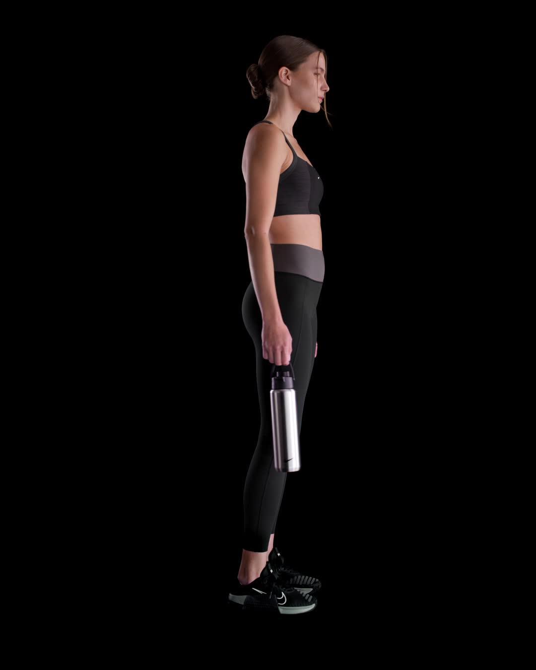 Nike Womens Universa High-Waisted 7/8 Leggings with No Front Seam | HQ6813-011 Product Image