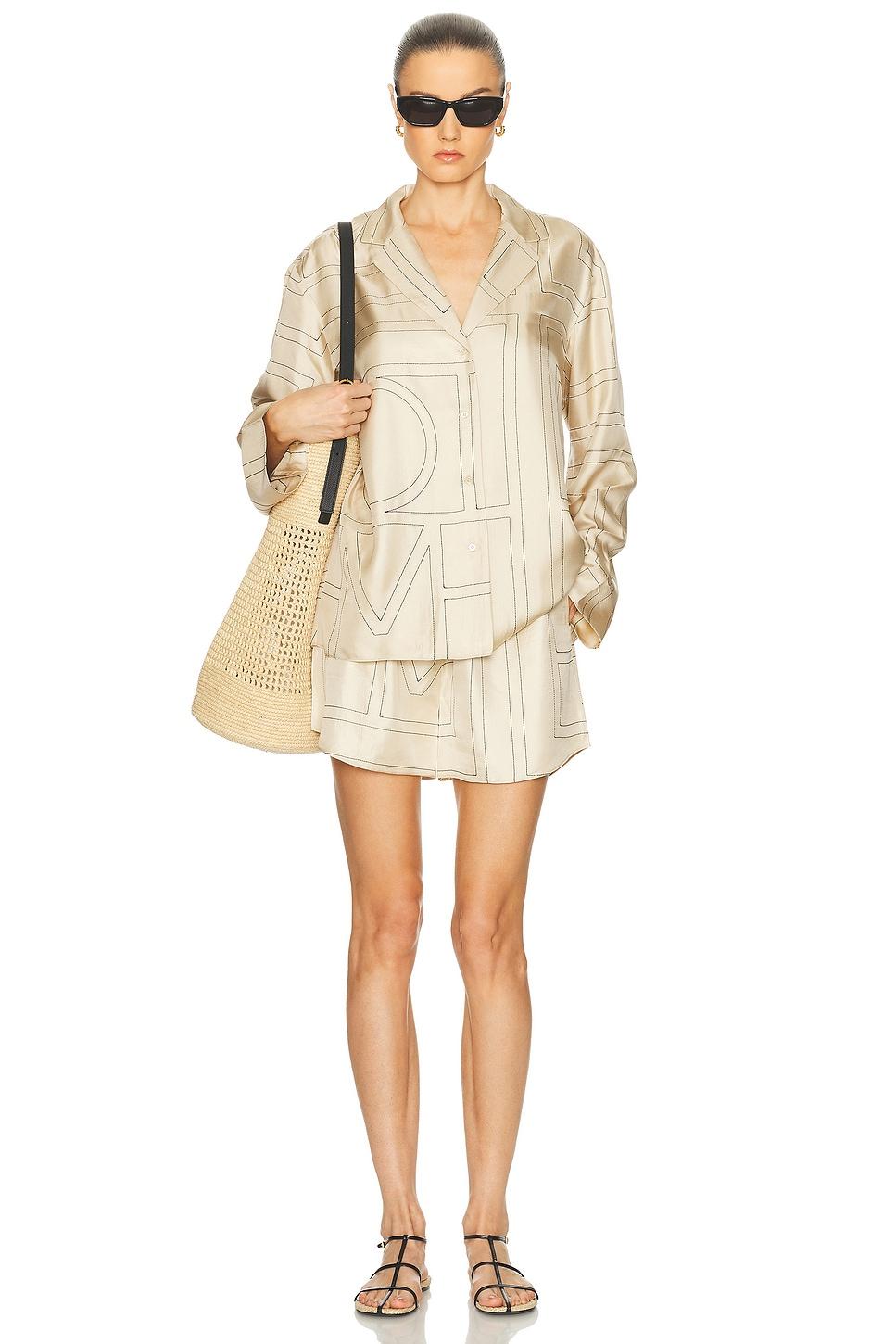 Monogram Silk PJ Top Product Image