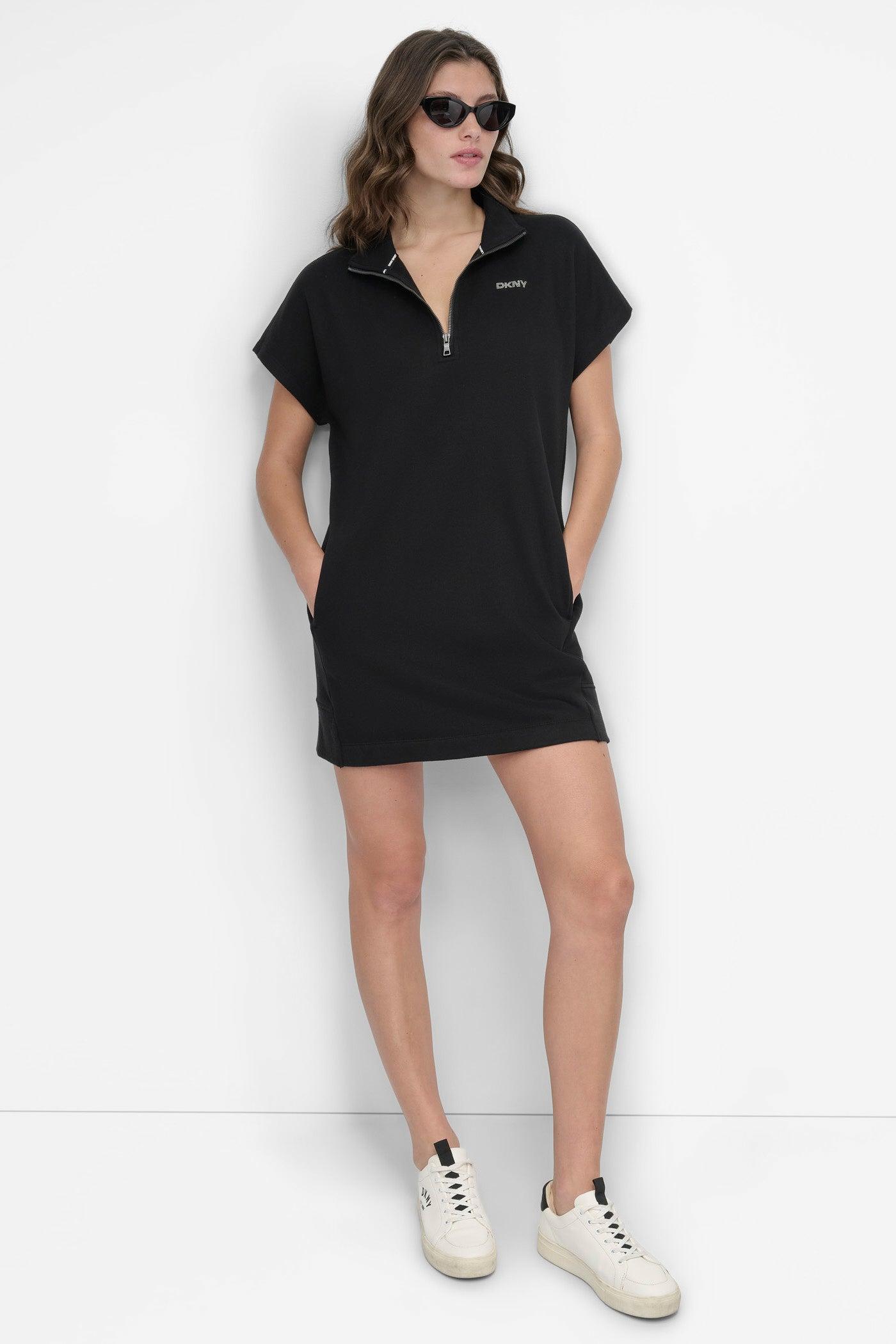 HALF-ZIP MINI SNEAKER DRESS Product Image