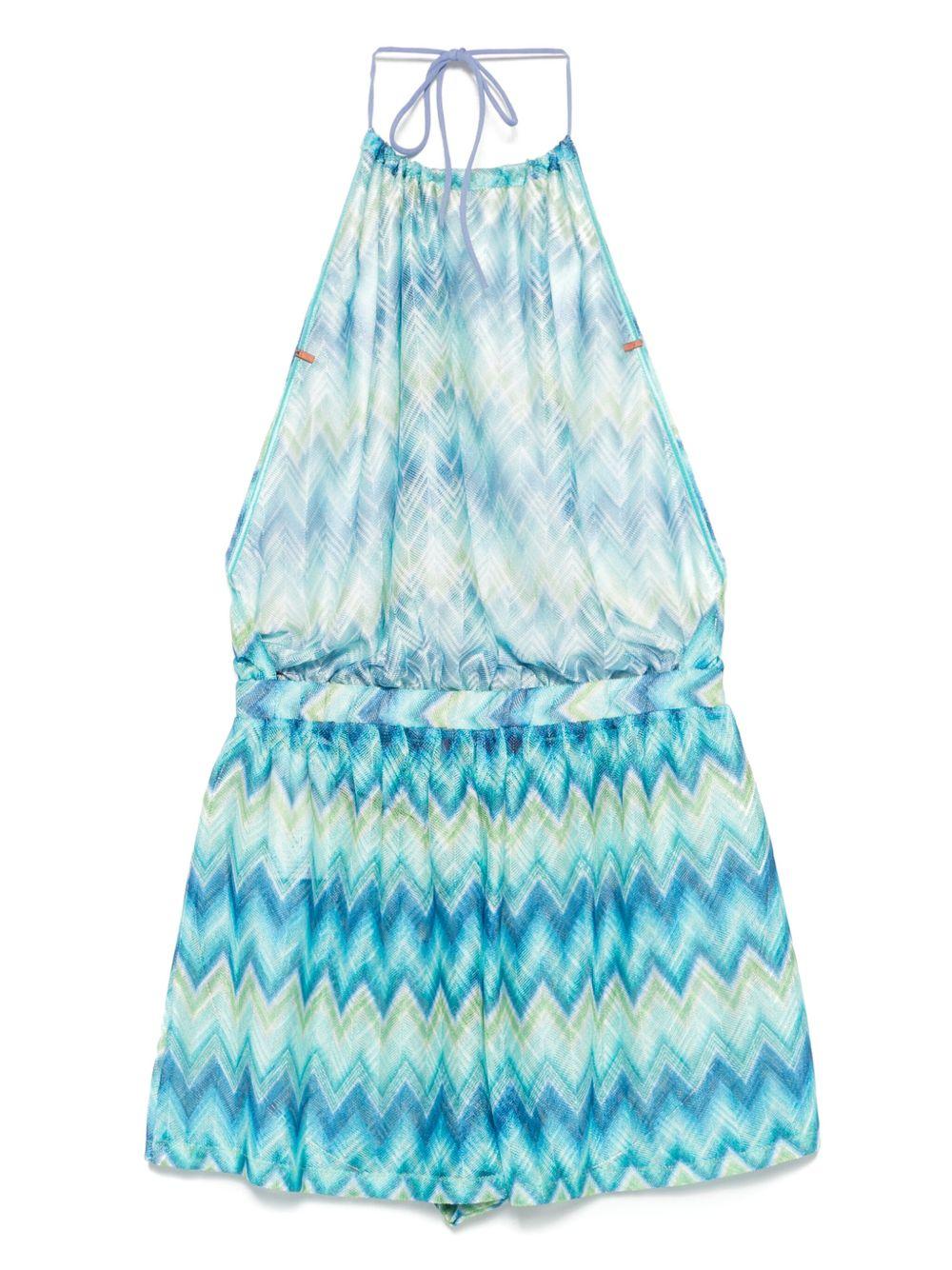 zigzag-woven playsuit Product Image