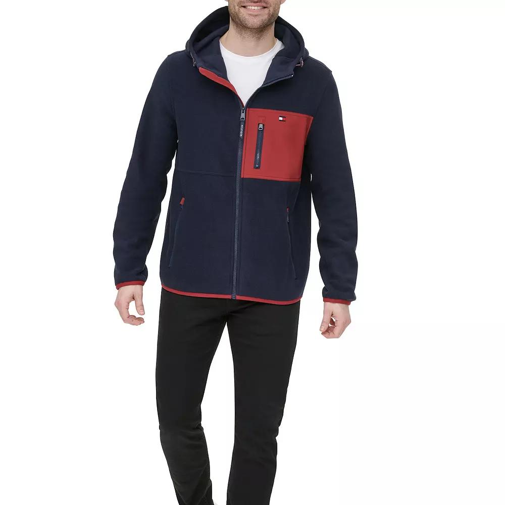 Men's Tommy Hilfiger Fleece Hooded Jacket,  Product Image