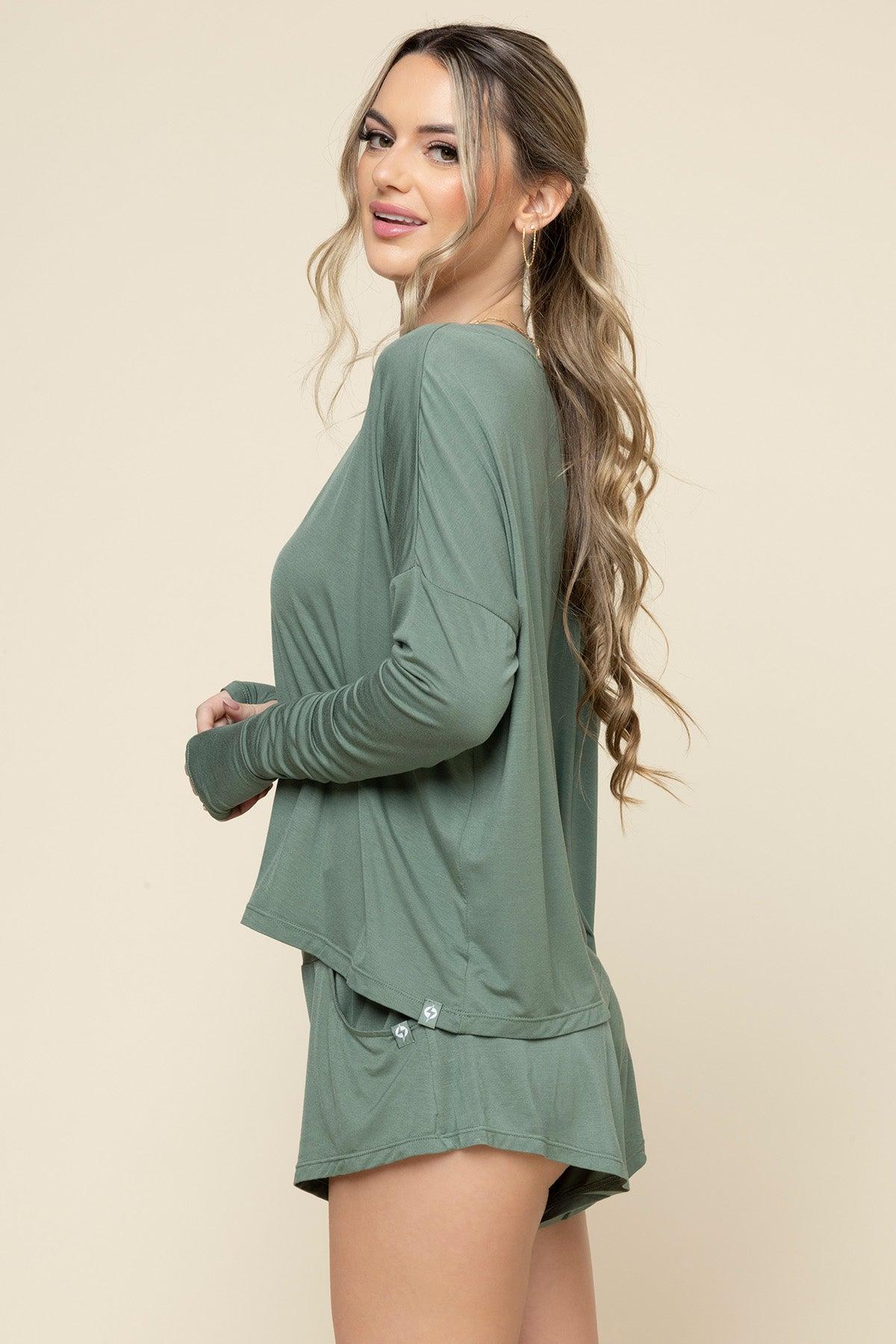 Perfect Lounge Shorts - Leaf Green Product Image