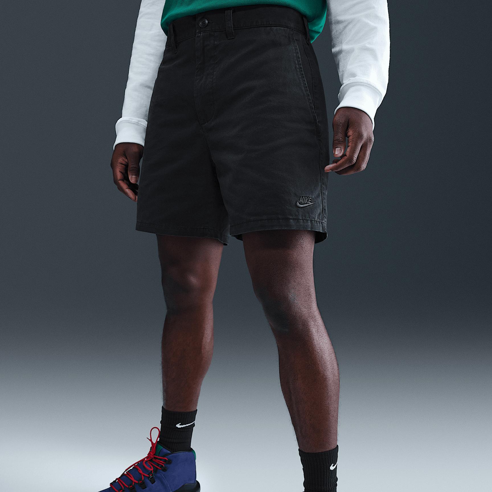 Nike Mens Club Washed Chino Shorts | HJ2658-010 Product Image