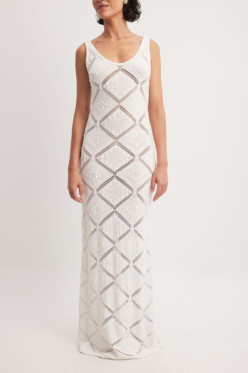 Crochet Knitted Maxi Dress Product Image