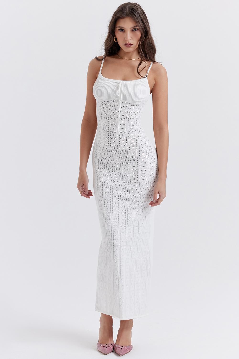 Myla  white knit maxi dress Product Image