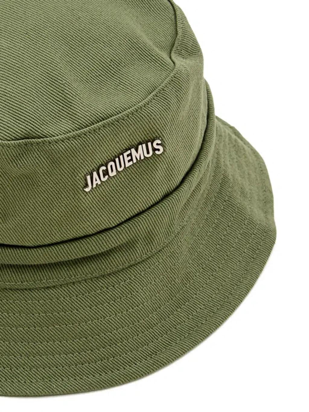 JACQUEMUS Gadjo Bucket Hat Featuring Bow Detailing In Green Product Image
