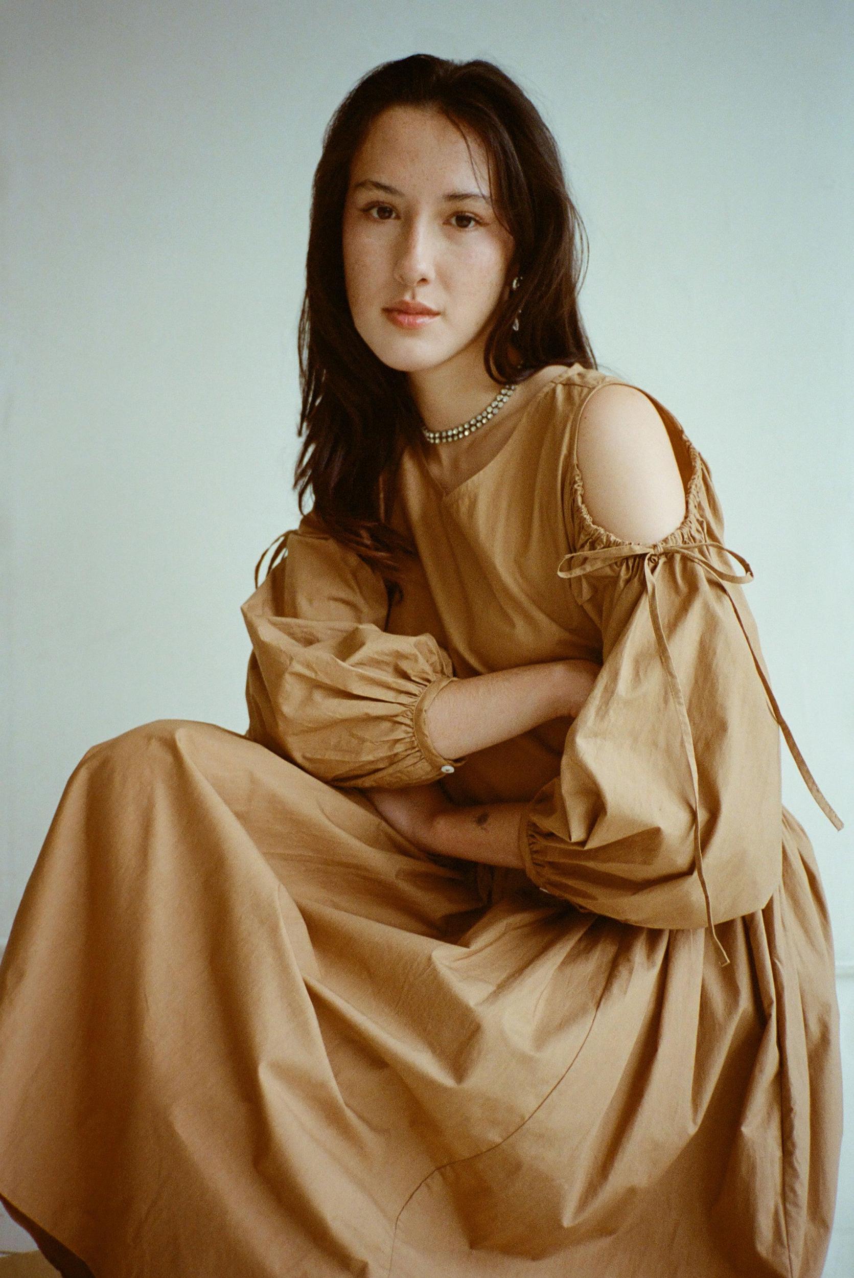 Amber Dress - Iced Coffee Product Image