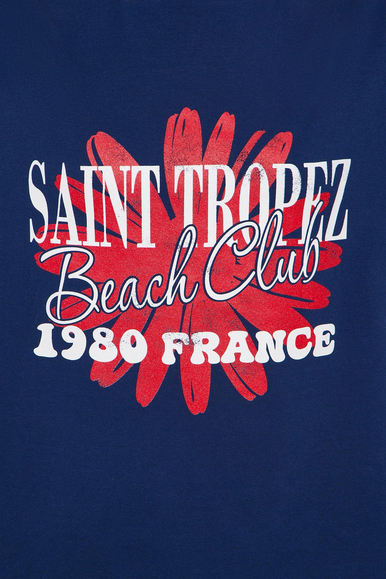 St. Tropez Beach Club Oversize  Short Set - Navy Female Product Image