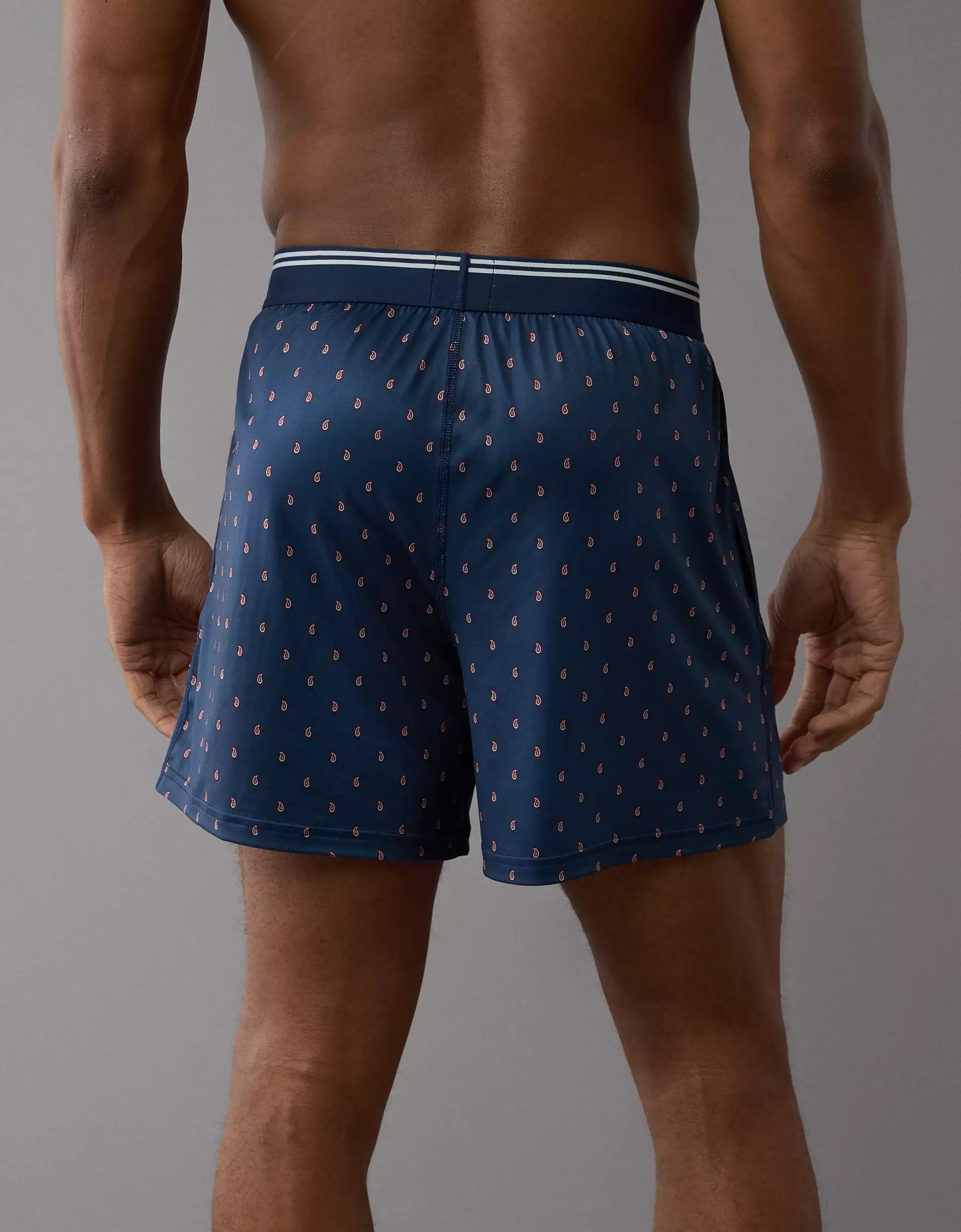 AEO Men's Paisley Ultra Soft Pocket Boxer Short Product Image