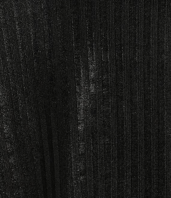 Double Zero Long Sleeve Metallic Foil Top Product Image