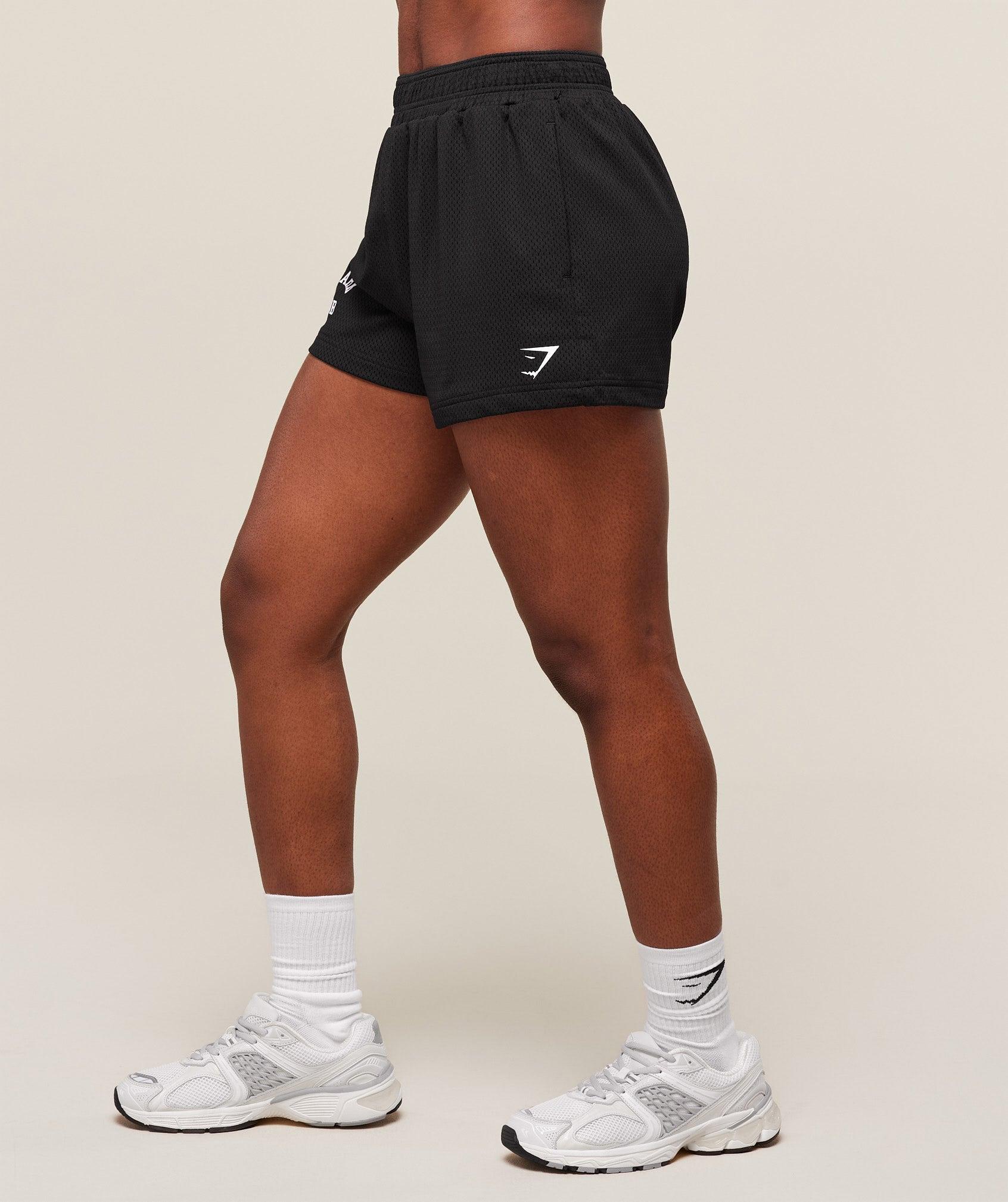 Gymshark Lifting Club Mesh Shorts - Black Female Product Image