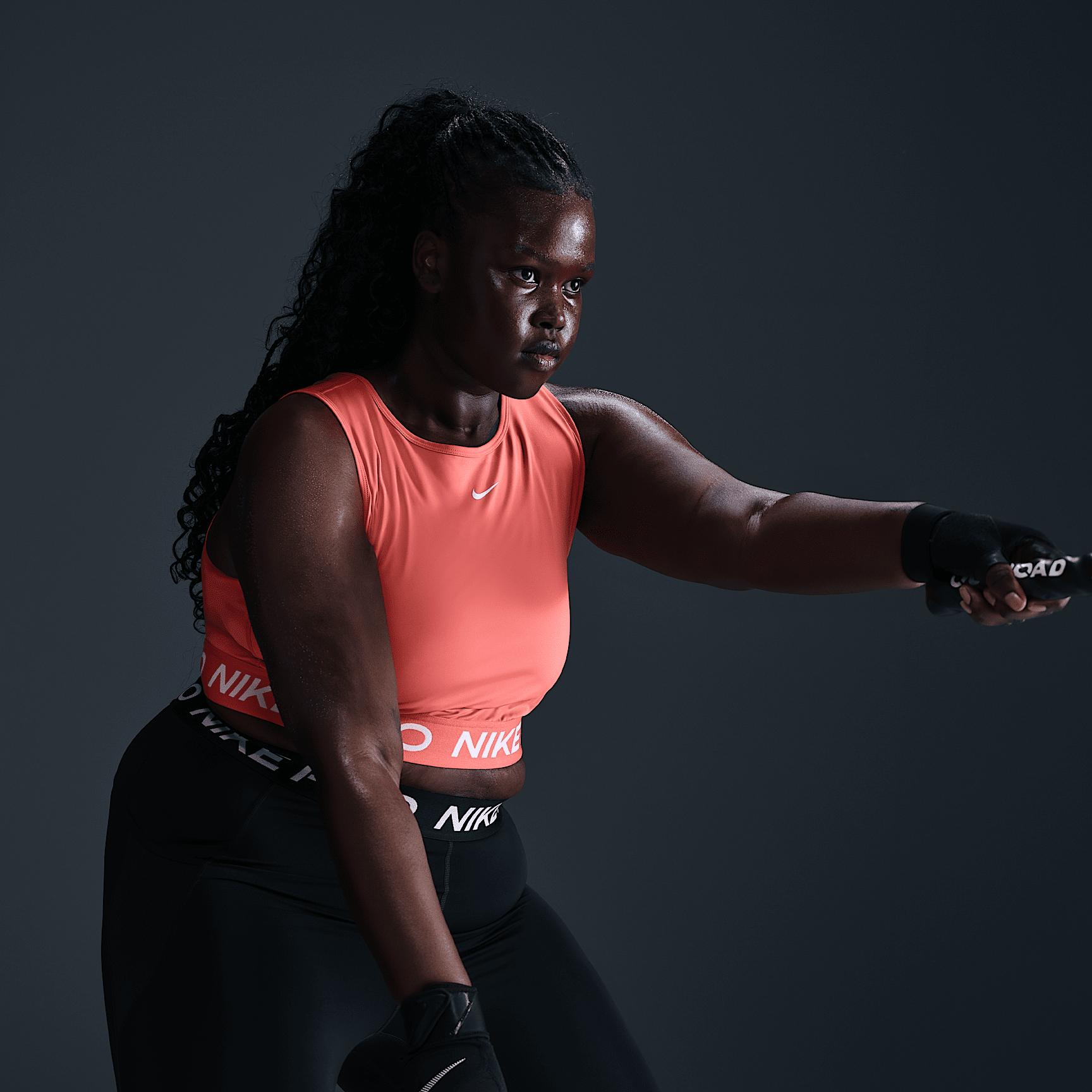 Nike Pro Women's Dri-FIT Cropped Tank Top (Plus Size) Product Image