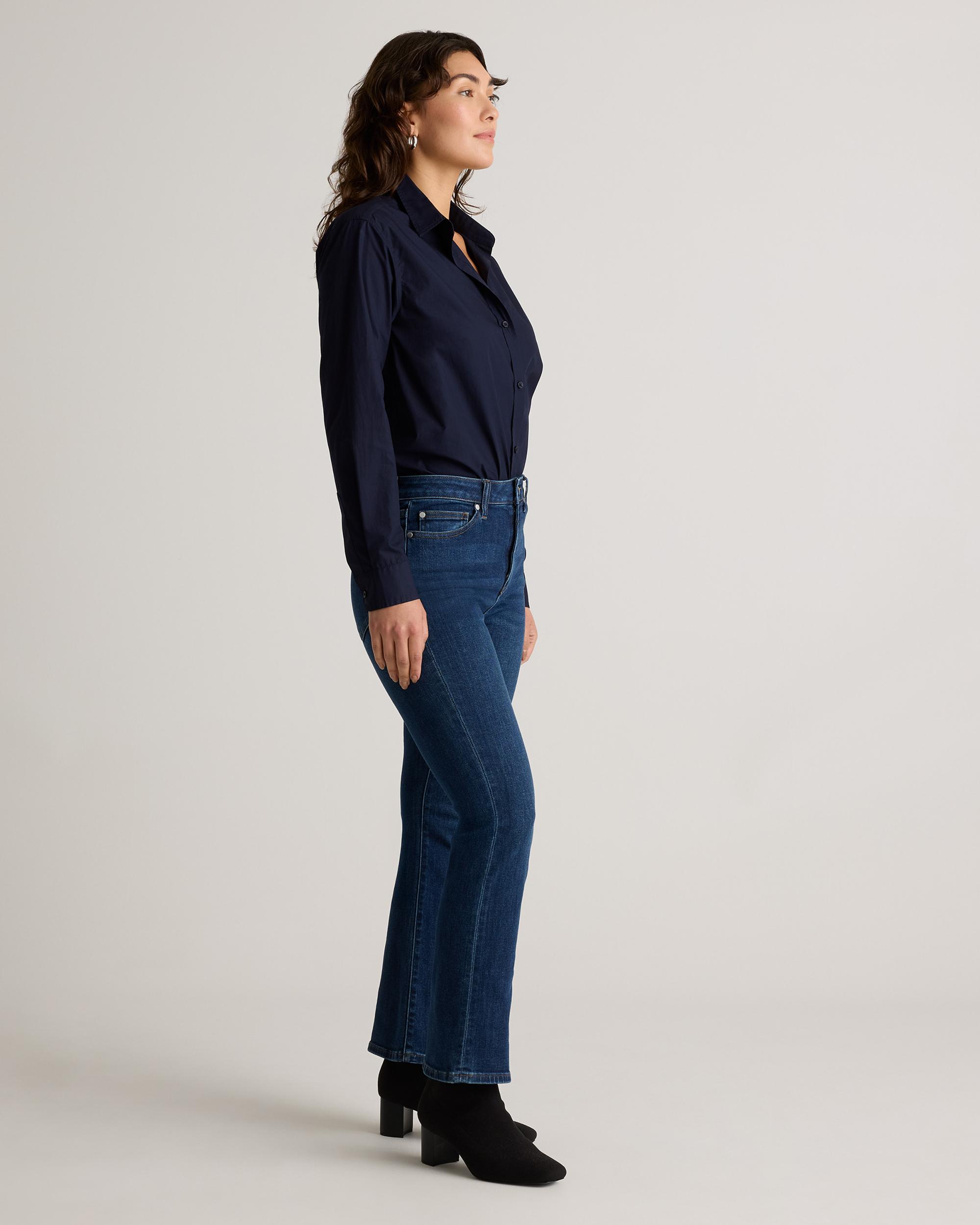 Quince | Women's Bella Stretch Kick Flare Jeans Organic Cotton Product Image