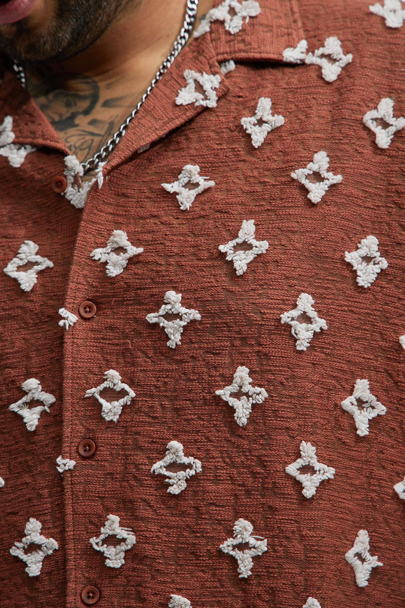 Cropped Starlet Shirt - Brown Product Image