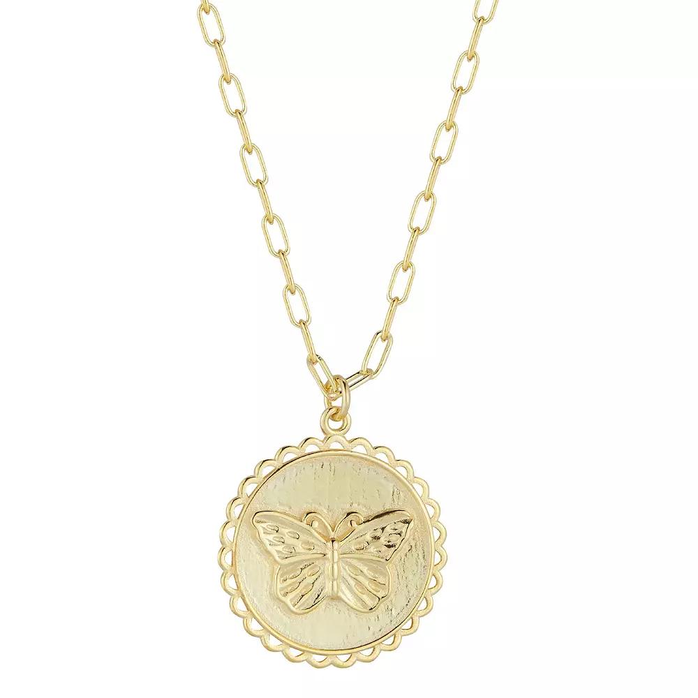 Sunkissed Sterling Bar Chain Necklace, Womens Gold Tone Product Image