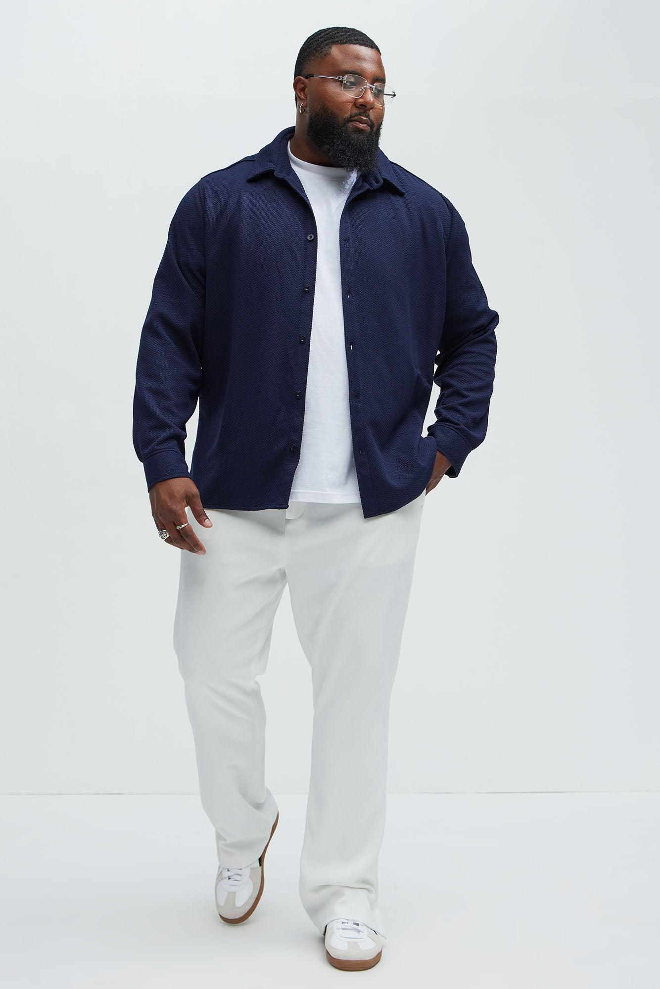 Find Here Textured Shirt - Blue Product Image