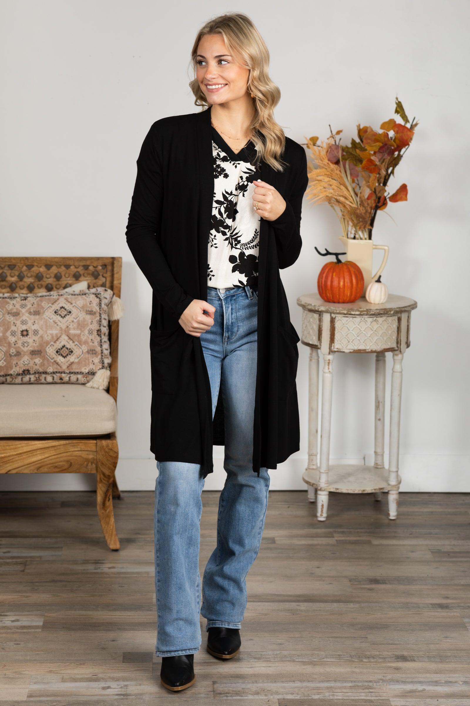 Relaxed Pocket Open Cardigans Product Image