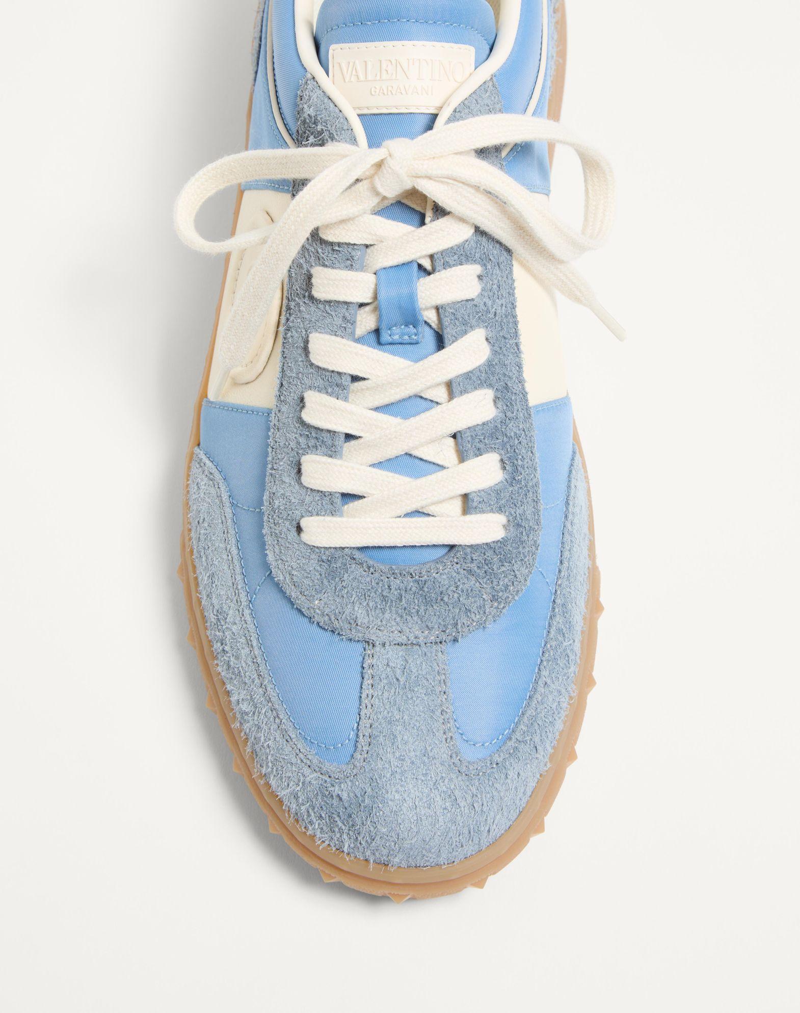 Upvillage Low Top Sneaker In Crust Leather And Nylon Product Image