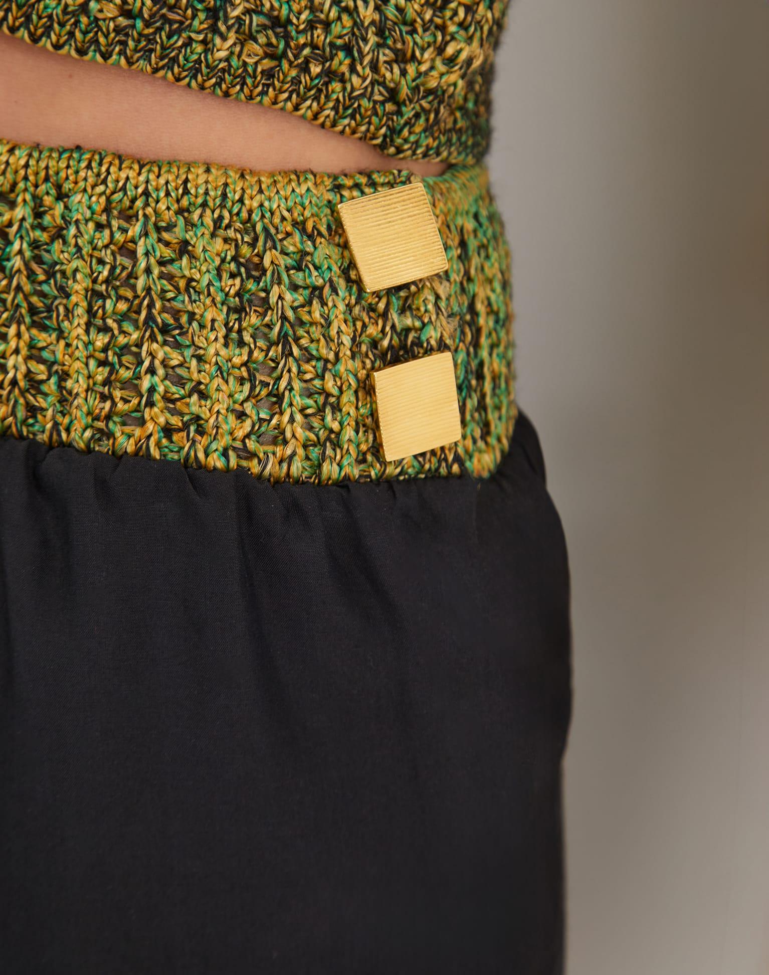 Knit Aria Top - Green Product Image