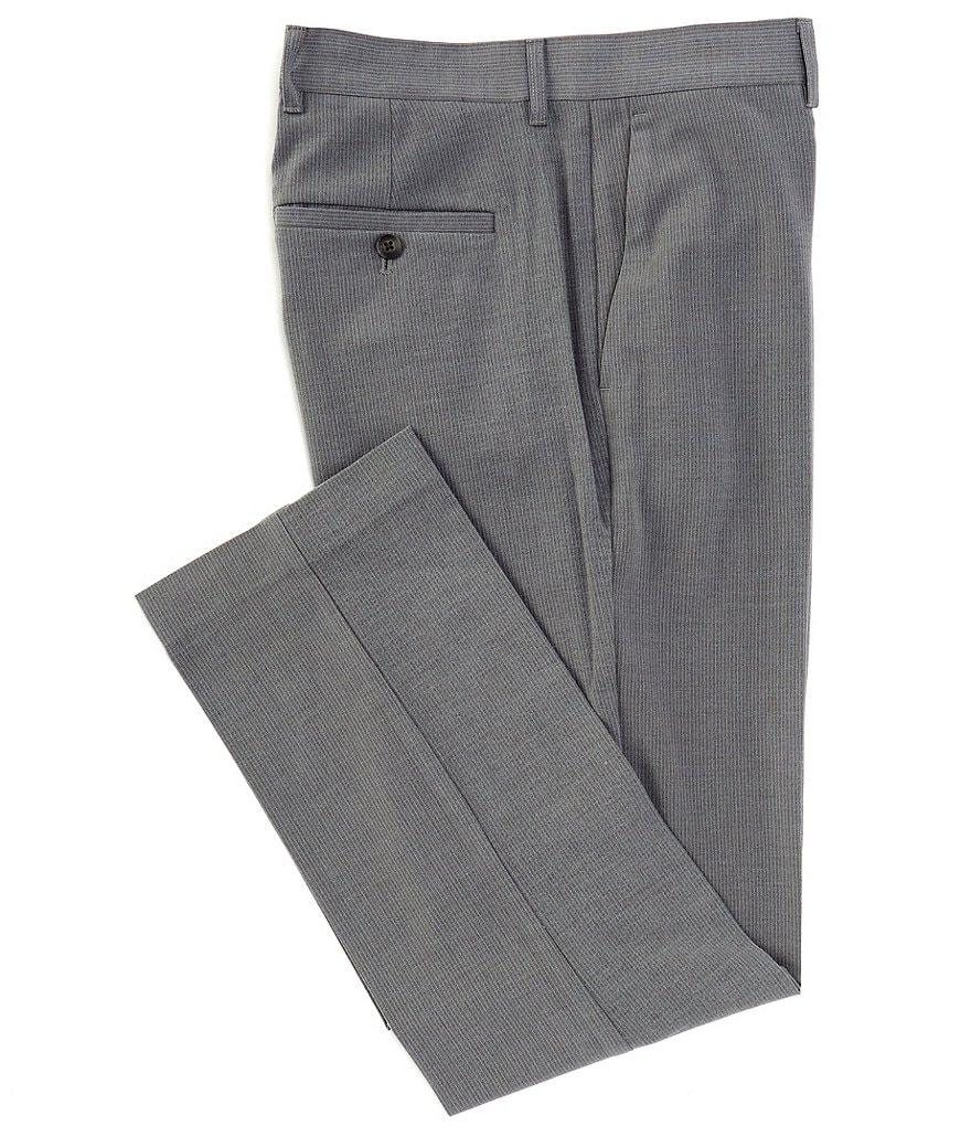 Perry Ellis Herringbone Modern Maxwell Fit Flat Front Stretch Pants Product Image