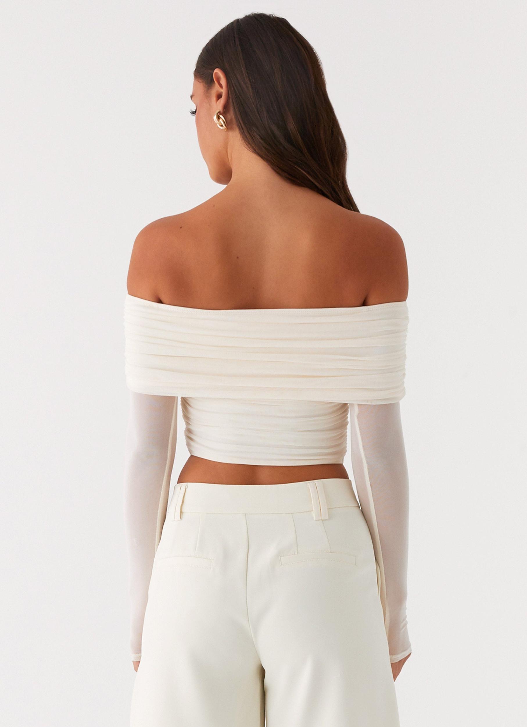 Vivianne Off Shoulder Top - Ivory Product Image