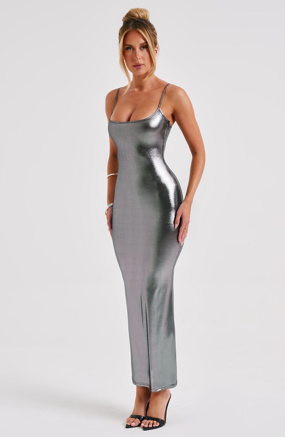 Kyranni Maxi Dress - Gunmetal Product Image