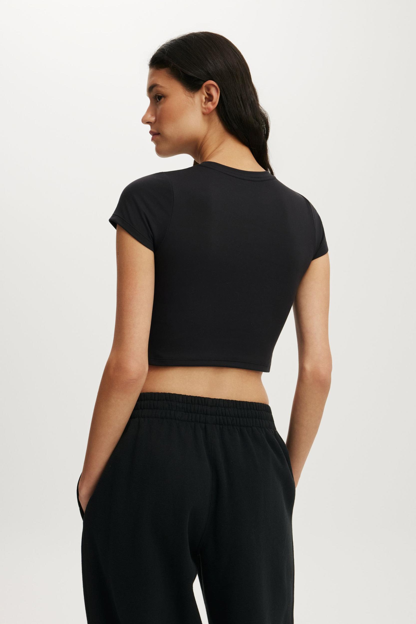 Ultra Soft Cropped Fitted Tshirt Product Image