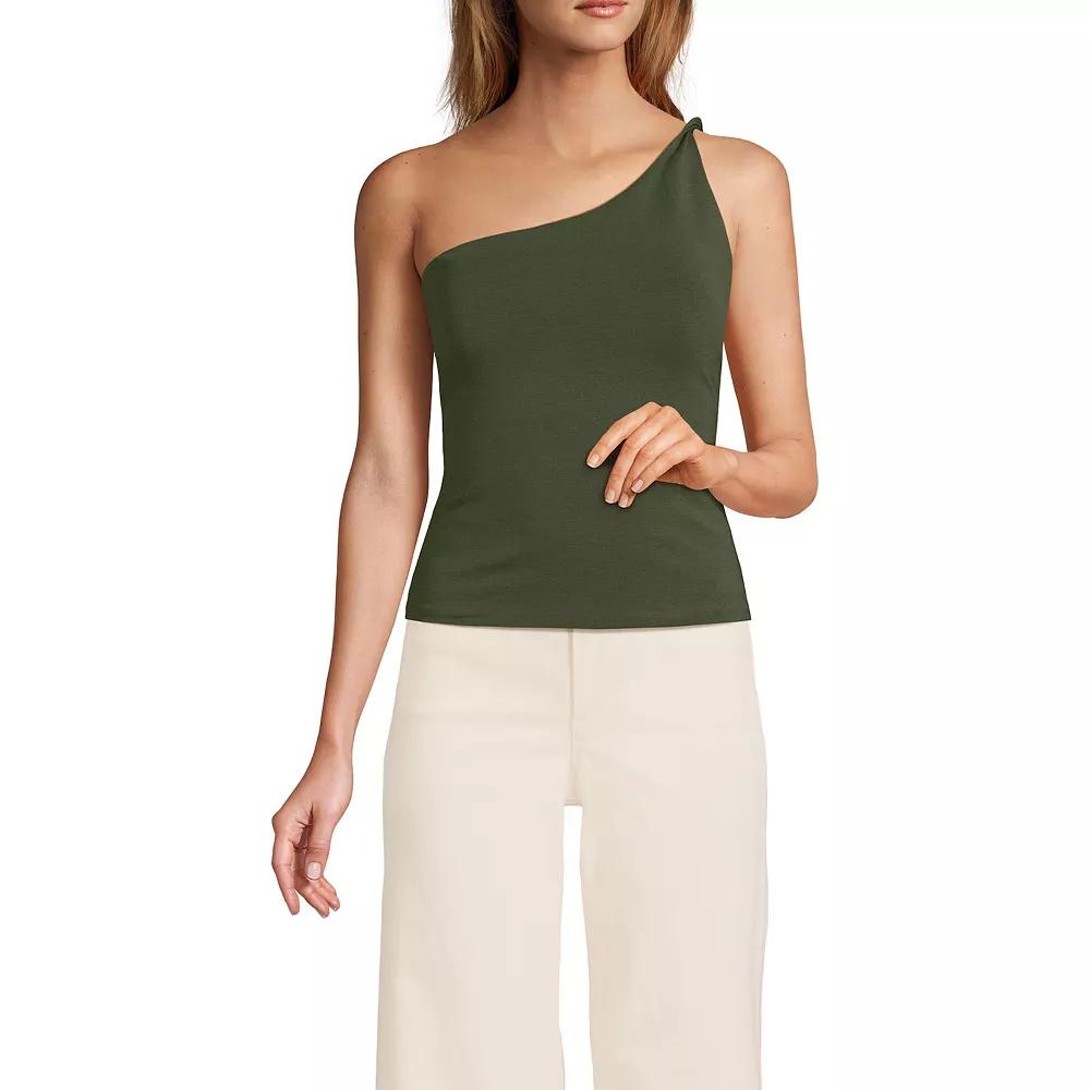 Women's Lands' End Slender One Shoulder Top,  Product Image