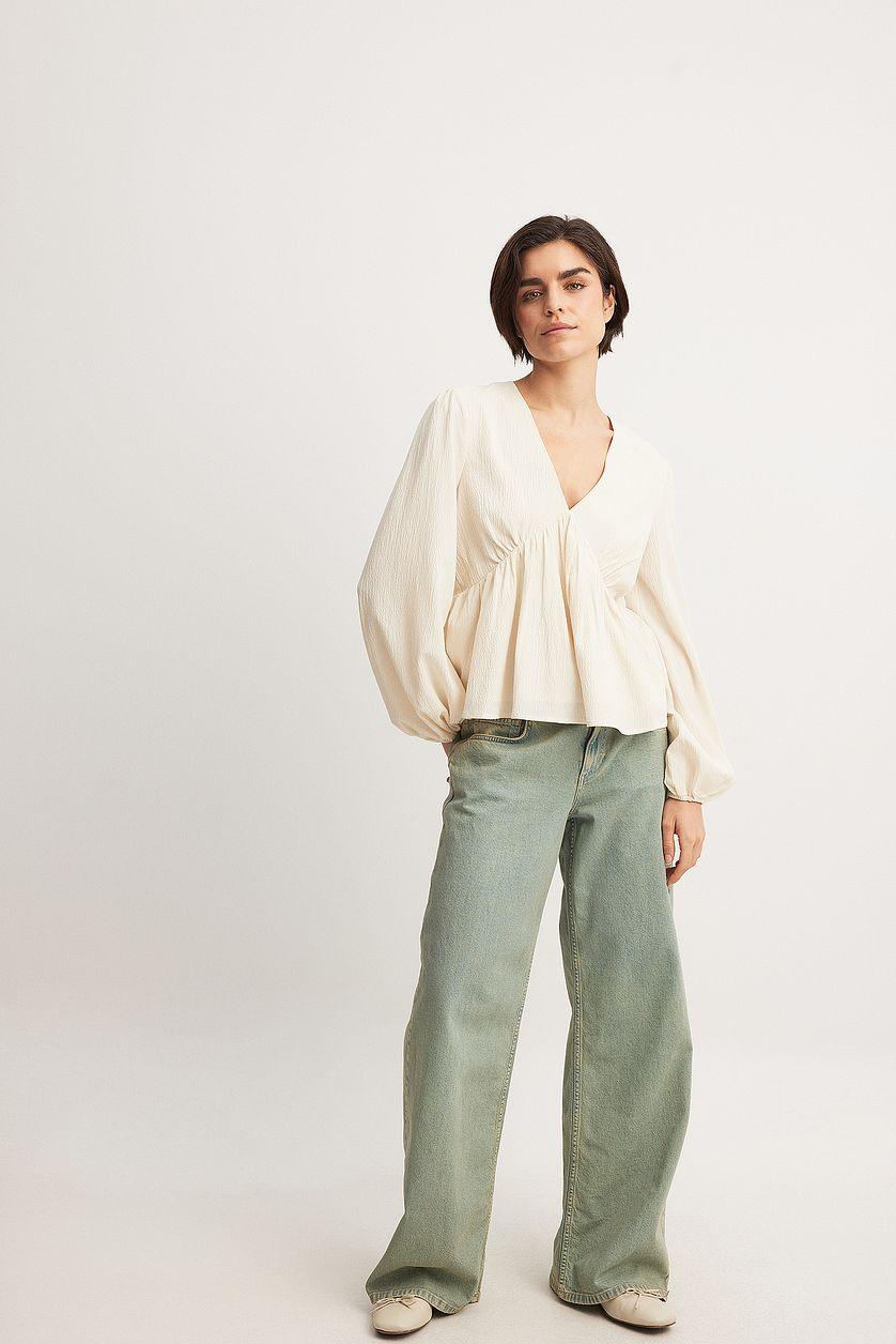 Structured Flowy Blouse Product Image