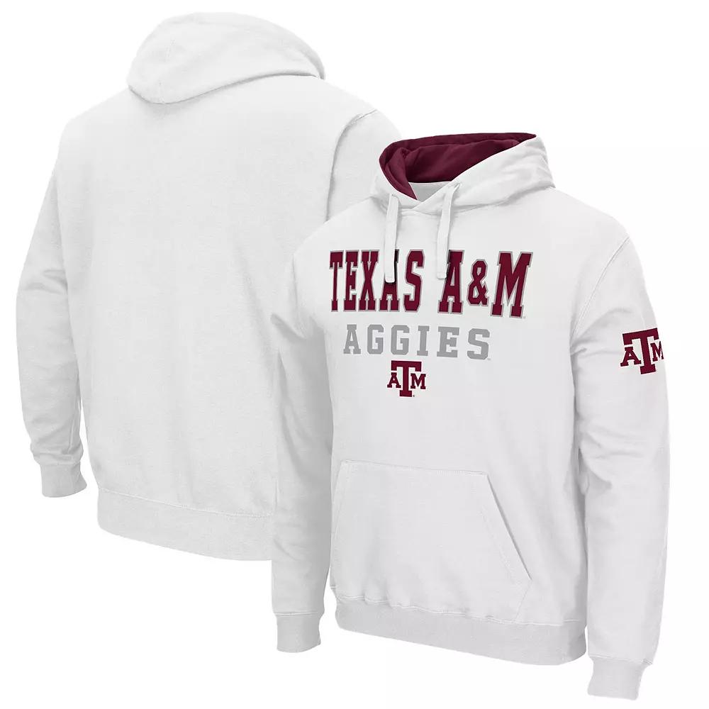 Men's Colosseum White Texas A&M Aggies Sunrise Pullover Hoodie,  Product Image