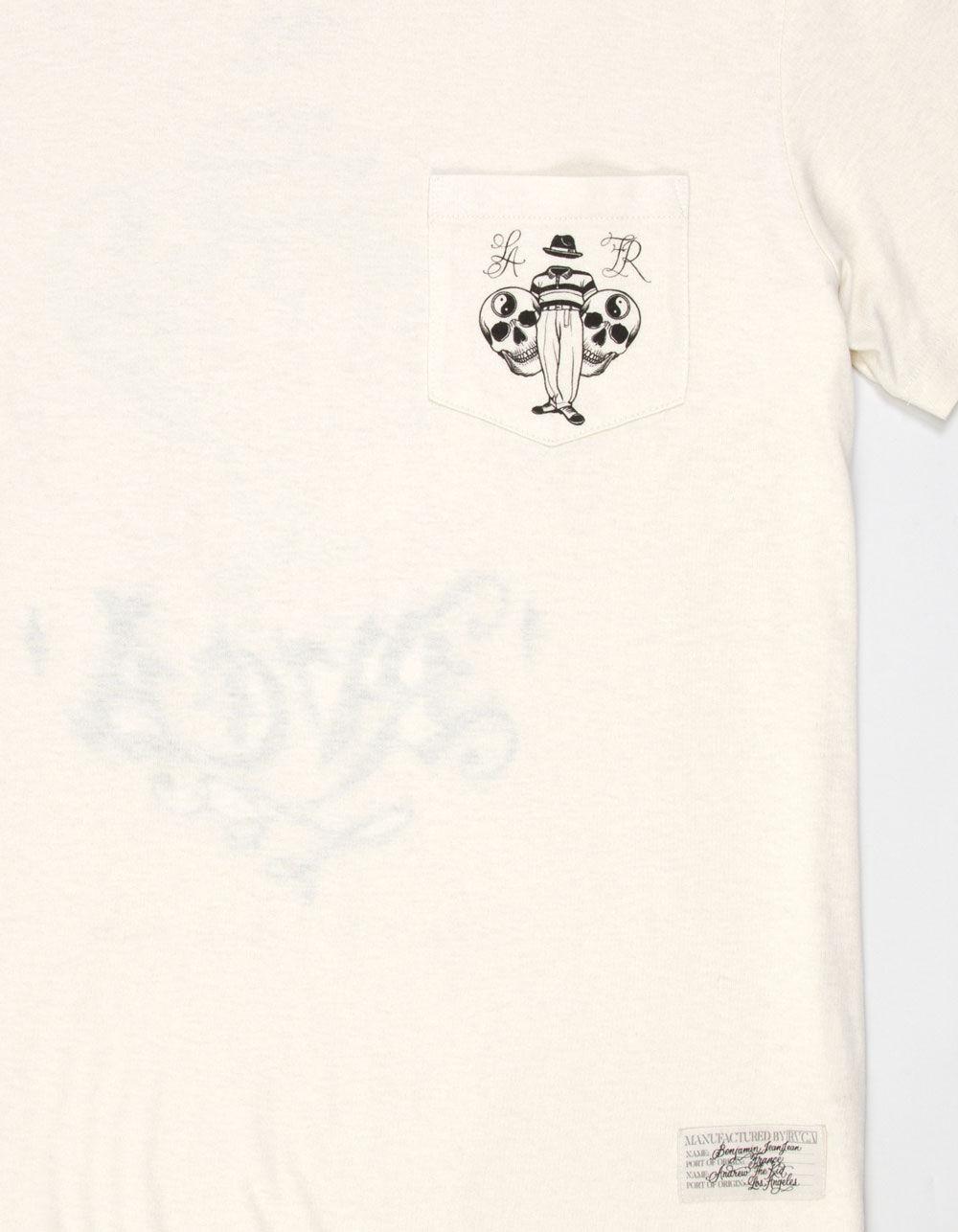 RVCA Invisible Man Mens Pocket Tee - OFF WHITE Product Image