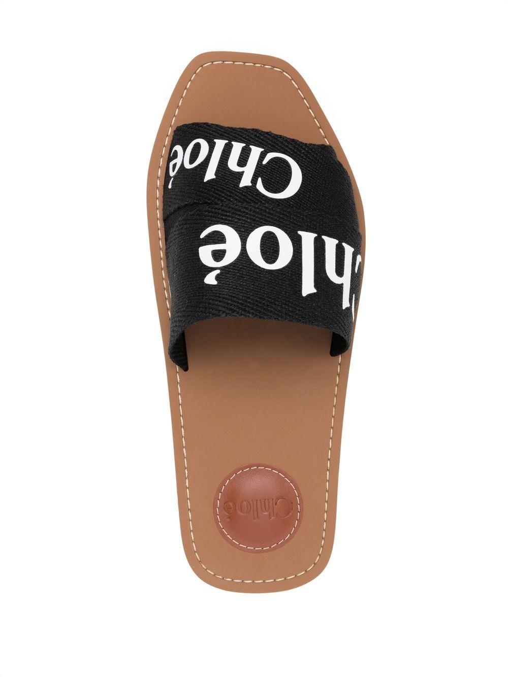 logo-strap sandals Product Image