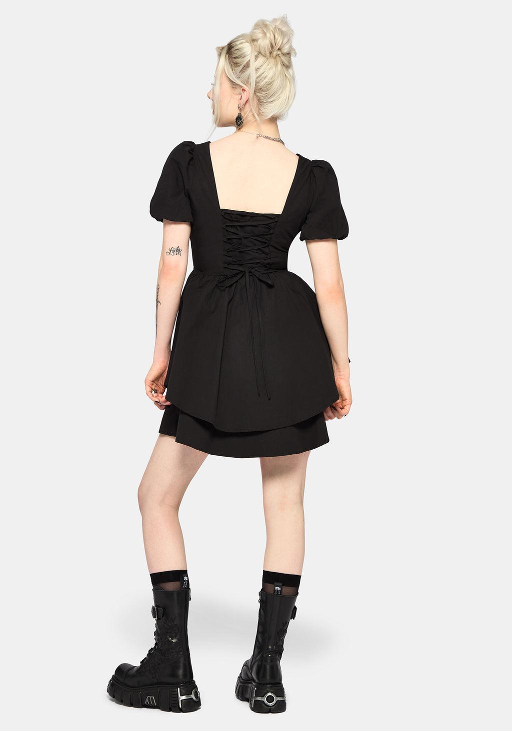 Obsidia Lace Up Corset Mini Dress Product Image