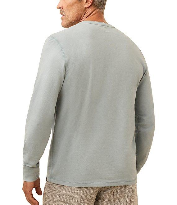 Faherty Long Sleeve Waffle Henley Shirt Product Image