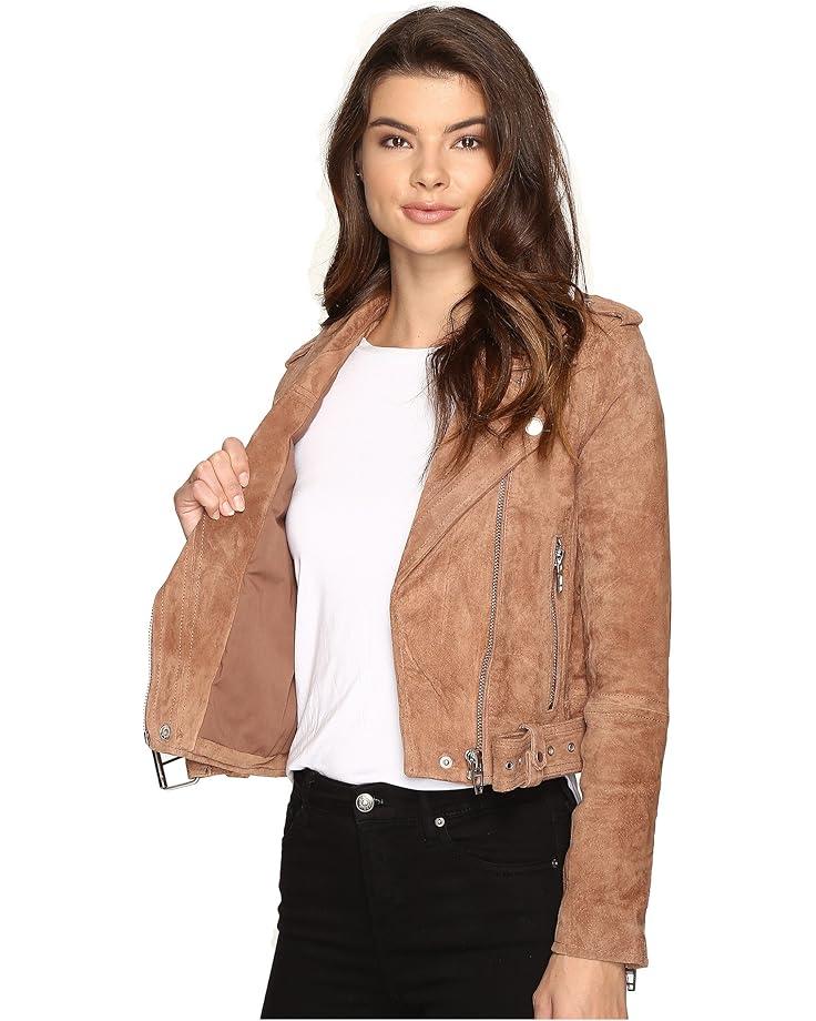 Petite Mixed Media Moto Jacket Product Image