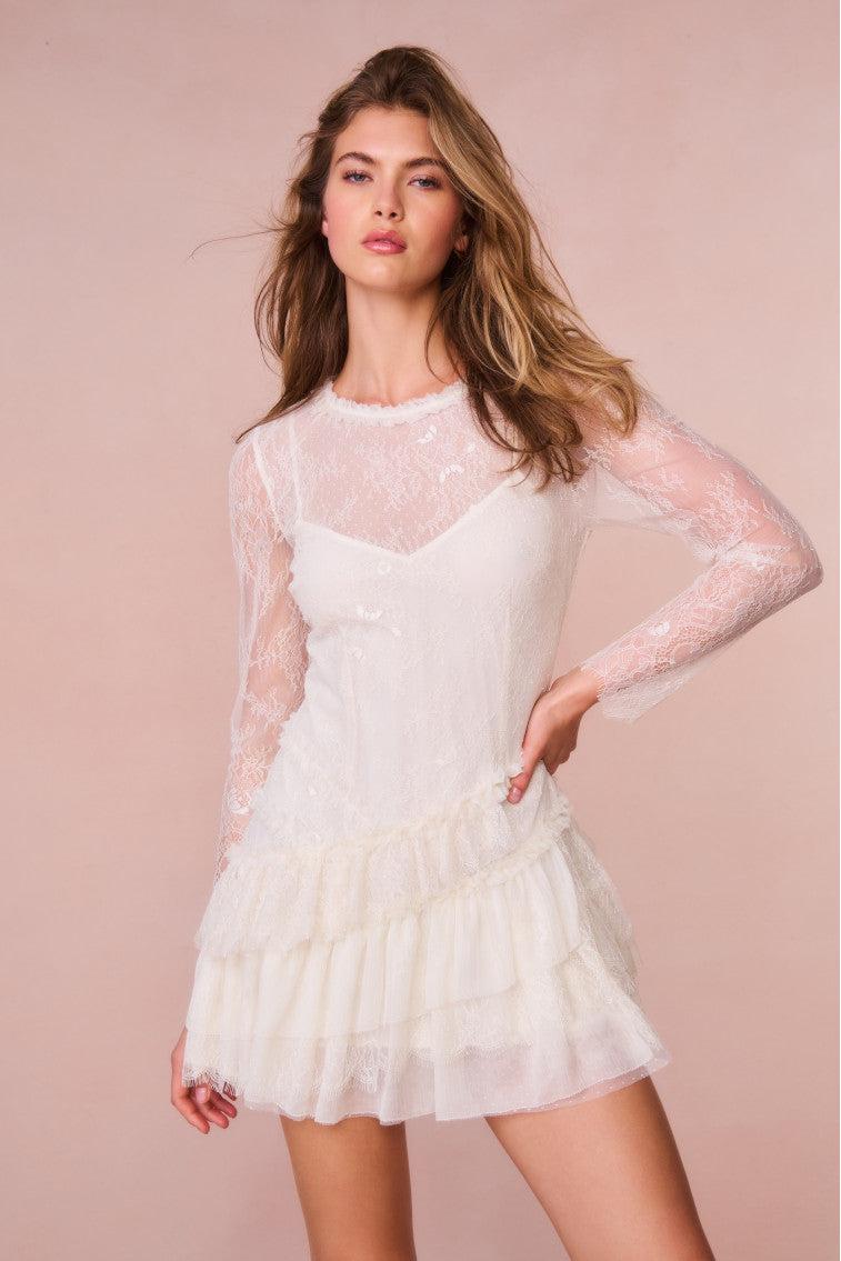 Amberleigh Lace Mini Dress Product Image