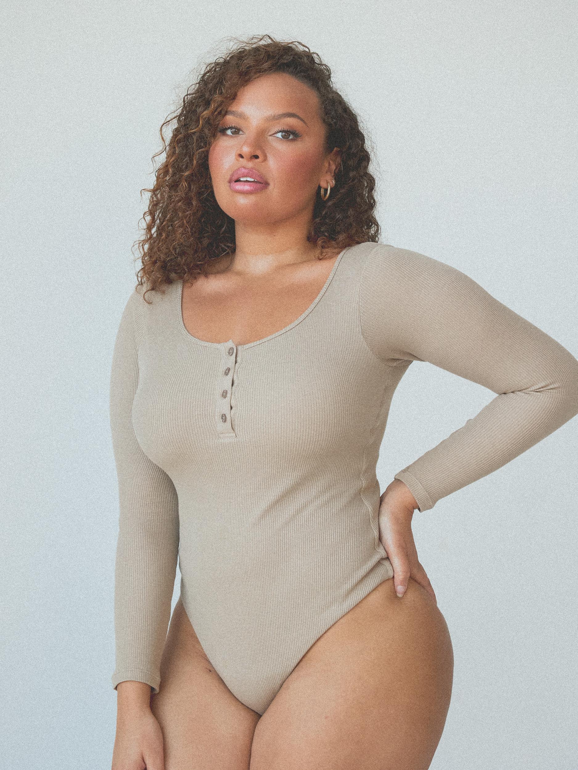 Long Sleeve Henley Bramisuit Product Image