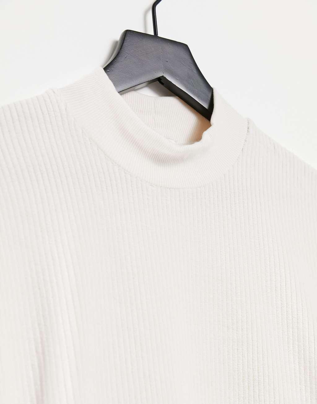 Topshop velour sweatshirt in cream - part of a set Product Image