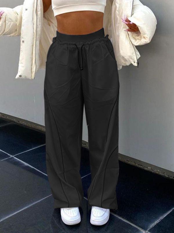 Pintuck Detail Straight Leg Pants Product Image