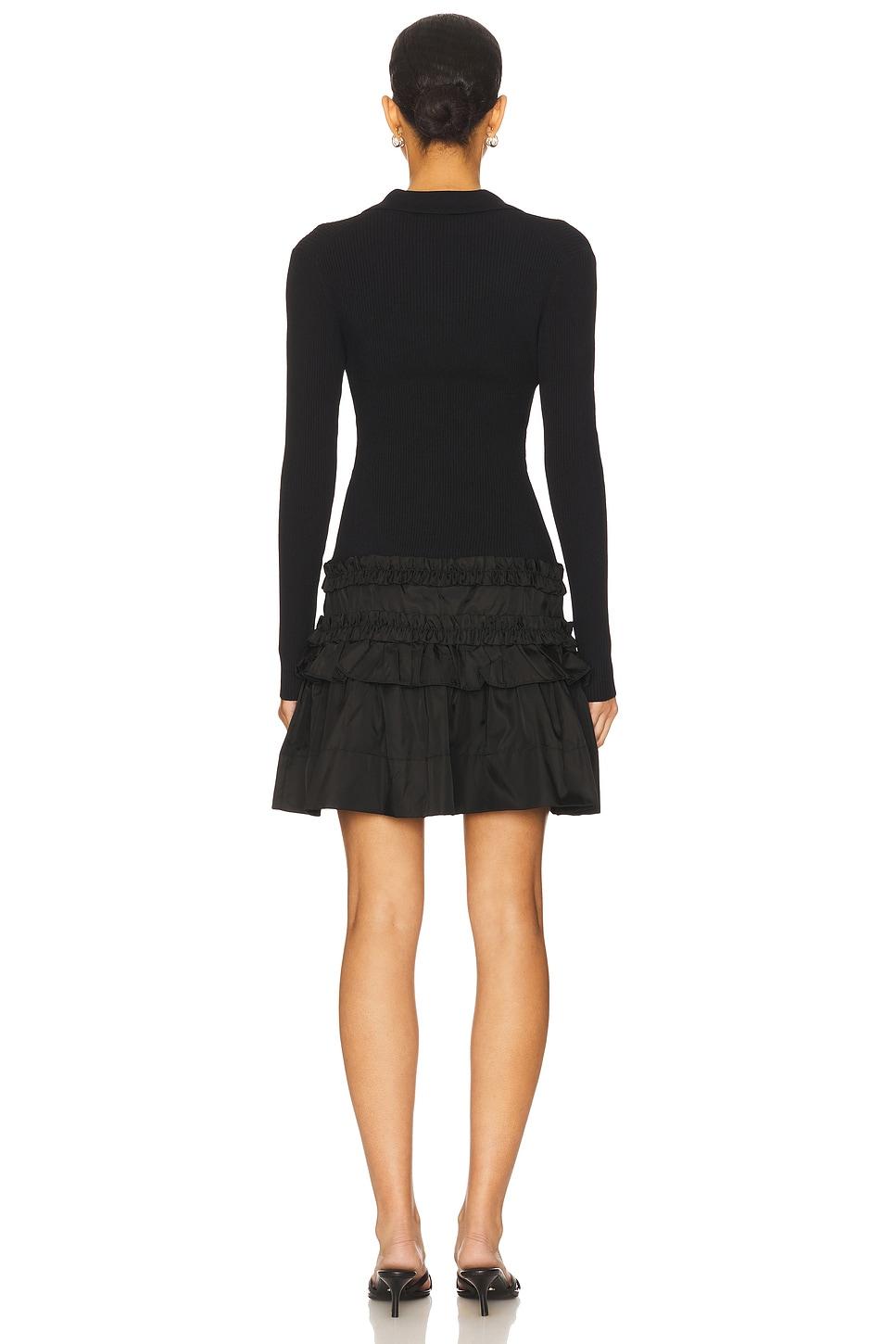 Melange Rib Knit Mini Dress Ganni Product Image