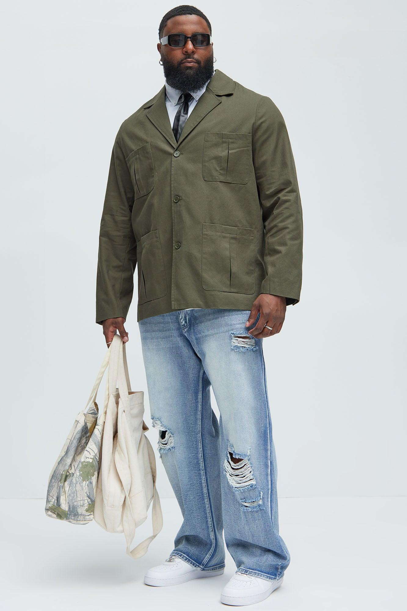 Berry Casual Jacket - Olive Product Image