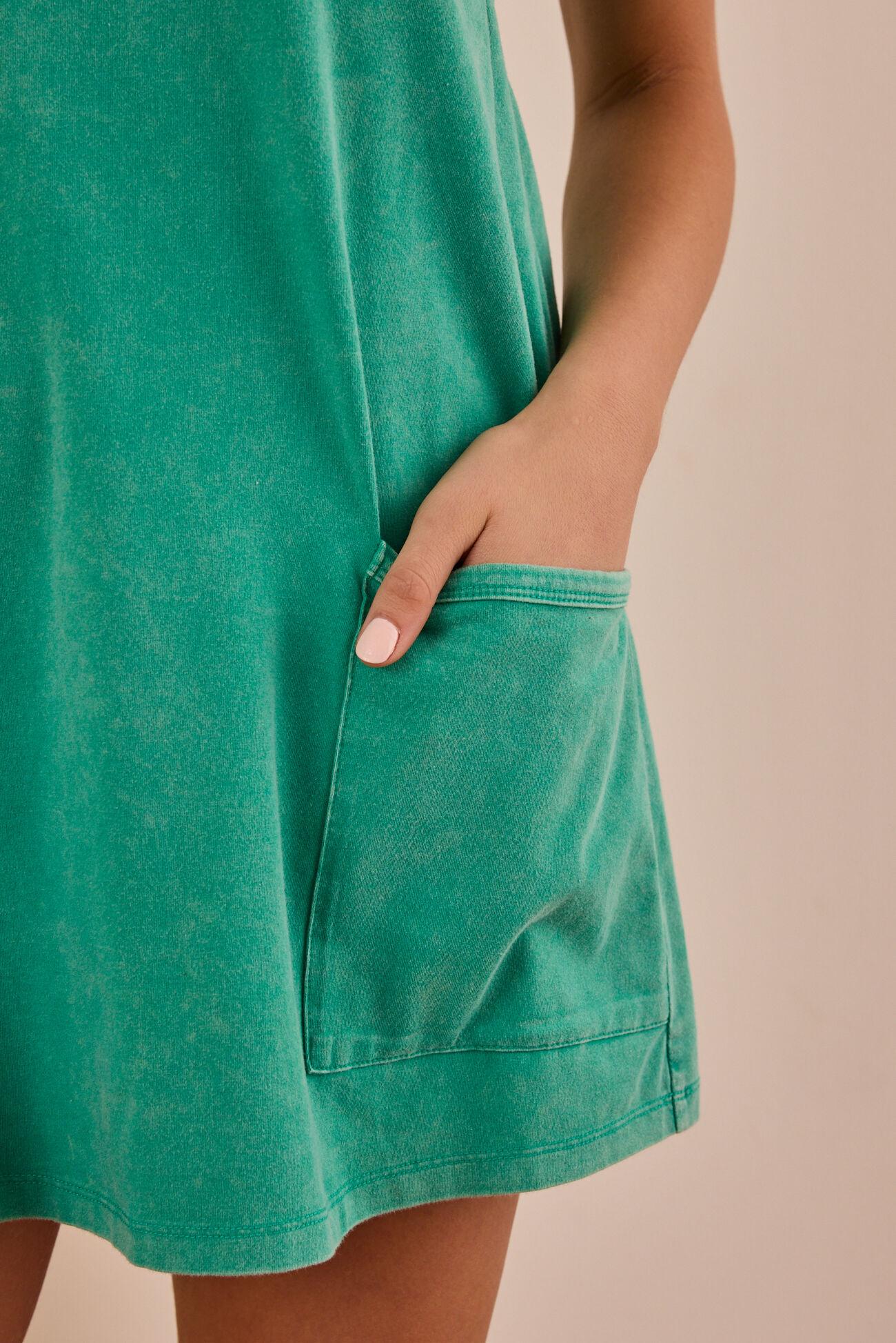 Hang Tough Mineral Wash Mini Dress Product Image