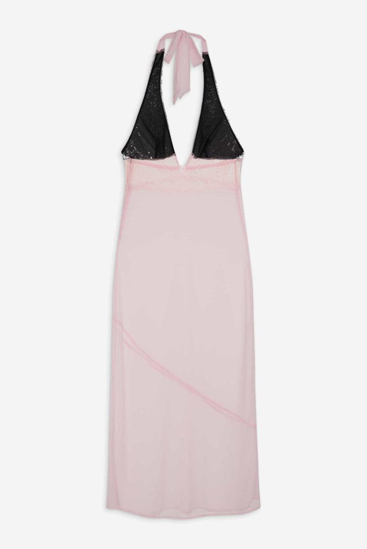 Maia Maxi Slip Dress — Pink Product Image
