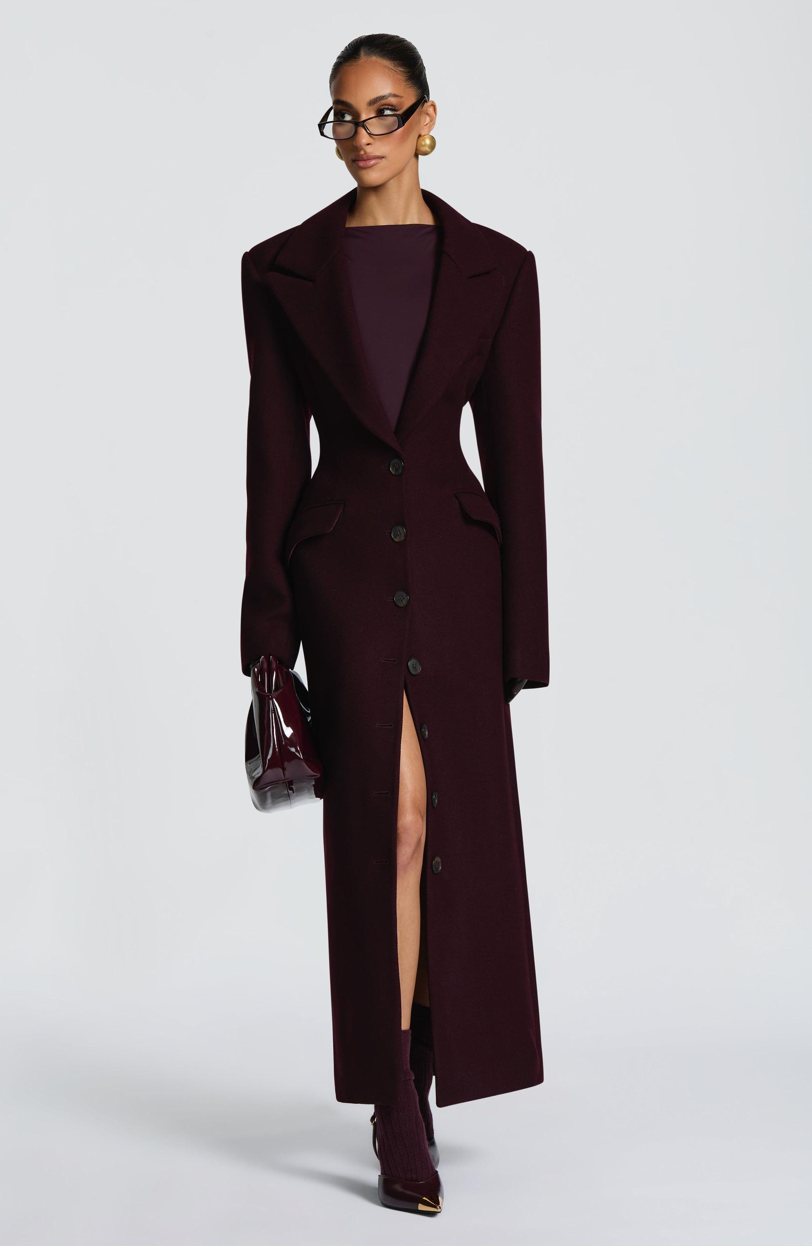 Ursula Coat - Plum Product Image