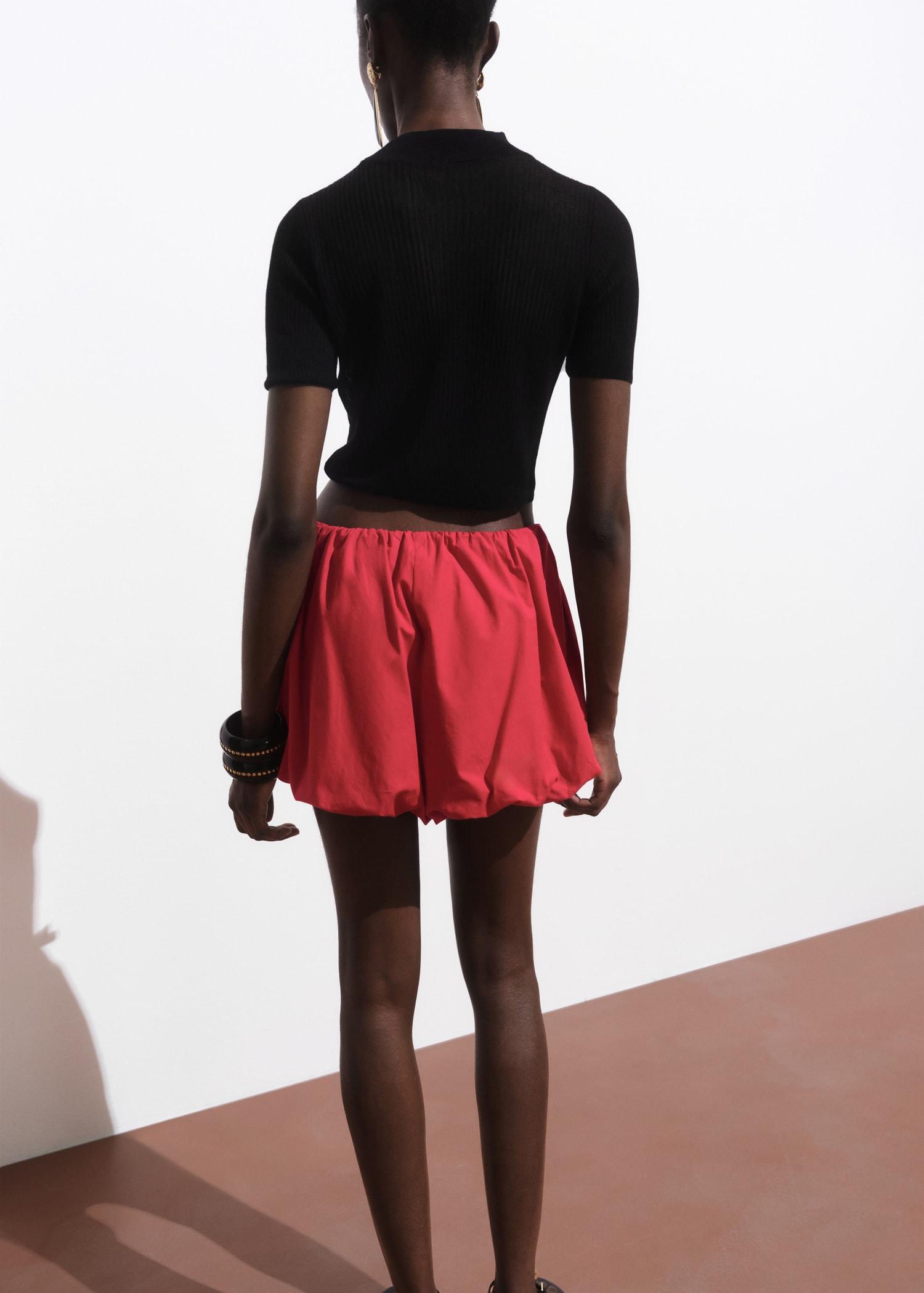 Knitted cropped sweater - Women | MANGO USA Product Image