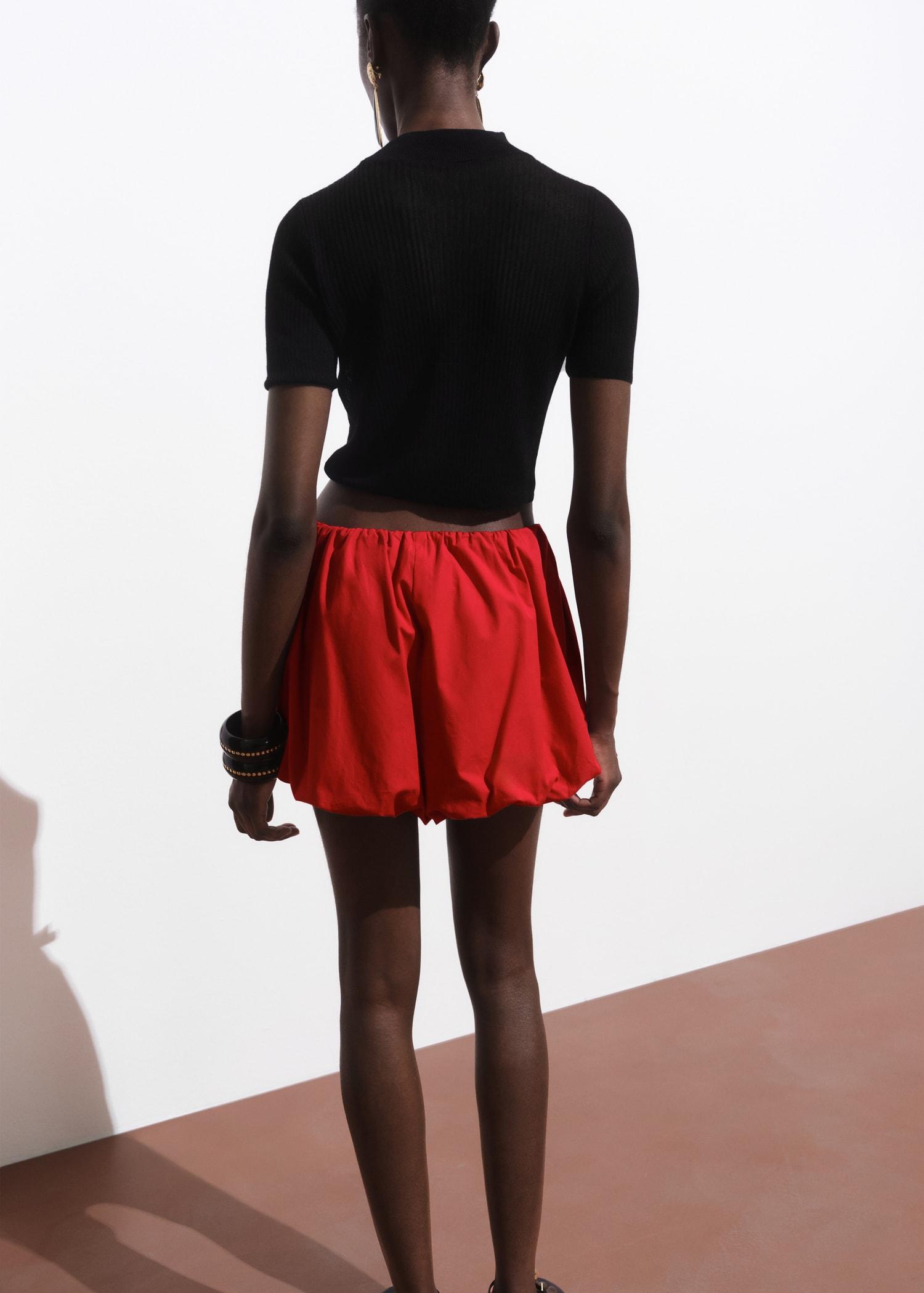 Knitted cropped sweater - Women | MANGO USA Product Image